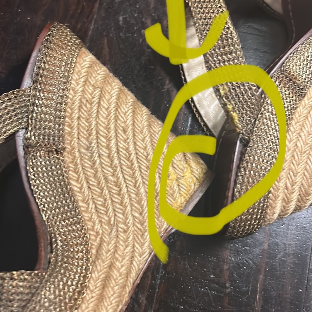 LOUIS VUITTON CADENA WEDGE ESPADRILLES SANDALS - Picture 15 of 15